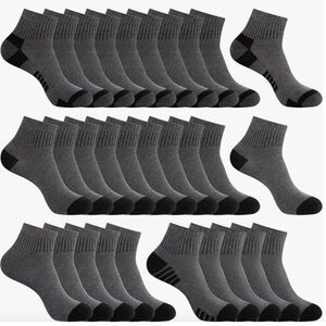 P803 50 Pack Men’s Women’s Ankle Socks Breathable Athletic Shoe Size 8-12